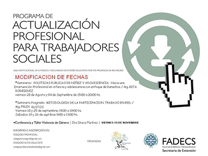 PROGRAMA DE ACTUALIZACIÓN PROFESIONAL PARA TRABAJADORES SOCIALES EN LA FADECS